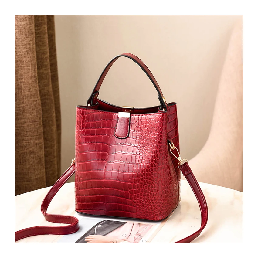 

2021 Trending Custom Design Hot Sell Brown Pu Leather Lady Hand Bags Women