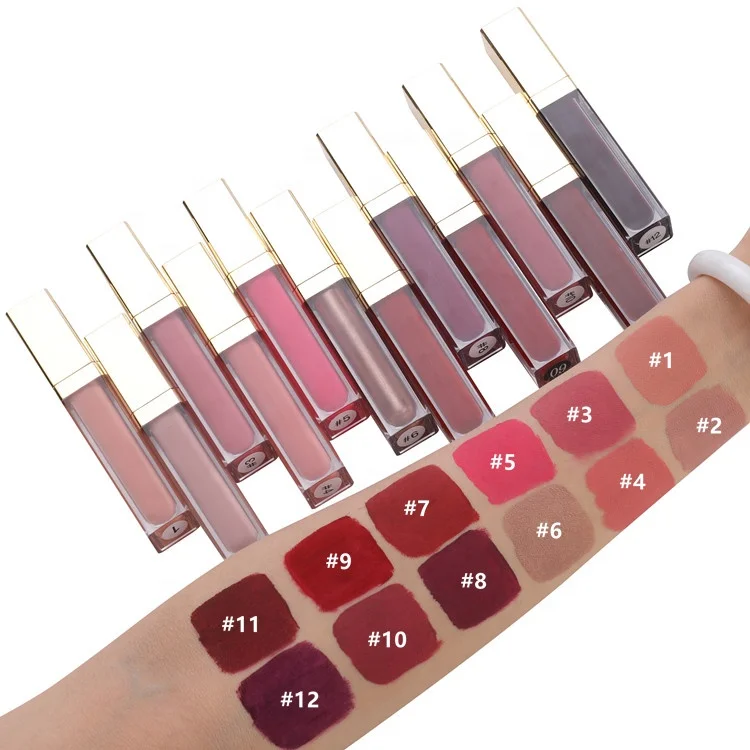 

Private Label Wholesale Waterproof Long Lasting Cosmetics Organic Lip Gloss Custom Liquid Matte Lipstick