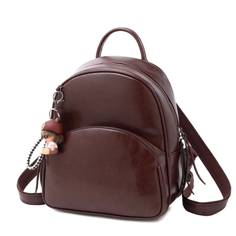 

New fashion women bagpack real leather backpack women school bag