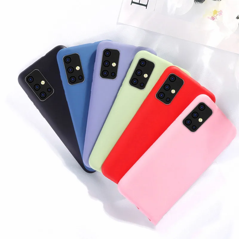 

Liquid Silicon Cell Phone Case For Samsung S30 S21 S10 S20 FE S9 A51 A71 Note 20 10 Cover M31 M30S A91 A6+ Back Shell Cell Cover