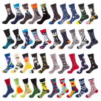 

Custom Wholesale Unisex Mens Cotton Colorful Happy Dress Socks