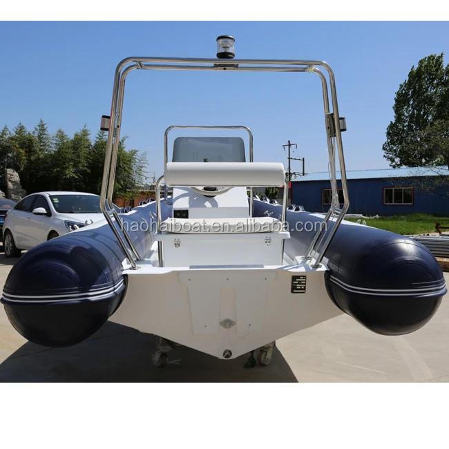 420 14.1ft Inflatable Rib Boat Fiberglass Hypalon Sport Rib Inflatable