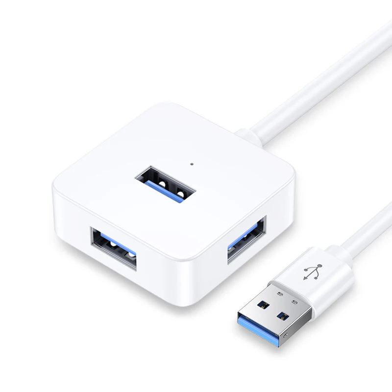 

flash driver USB extension cable 0.25m 0.5m 1m 1.5m 2m Android micro charging HUB 4ports 2.0 usb hub, White/black