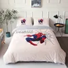 Children's Crystal Velvet Flannel Hero Superman cartoon spiderman bedding set