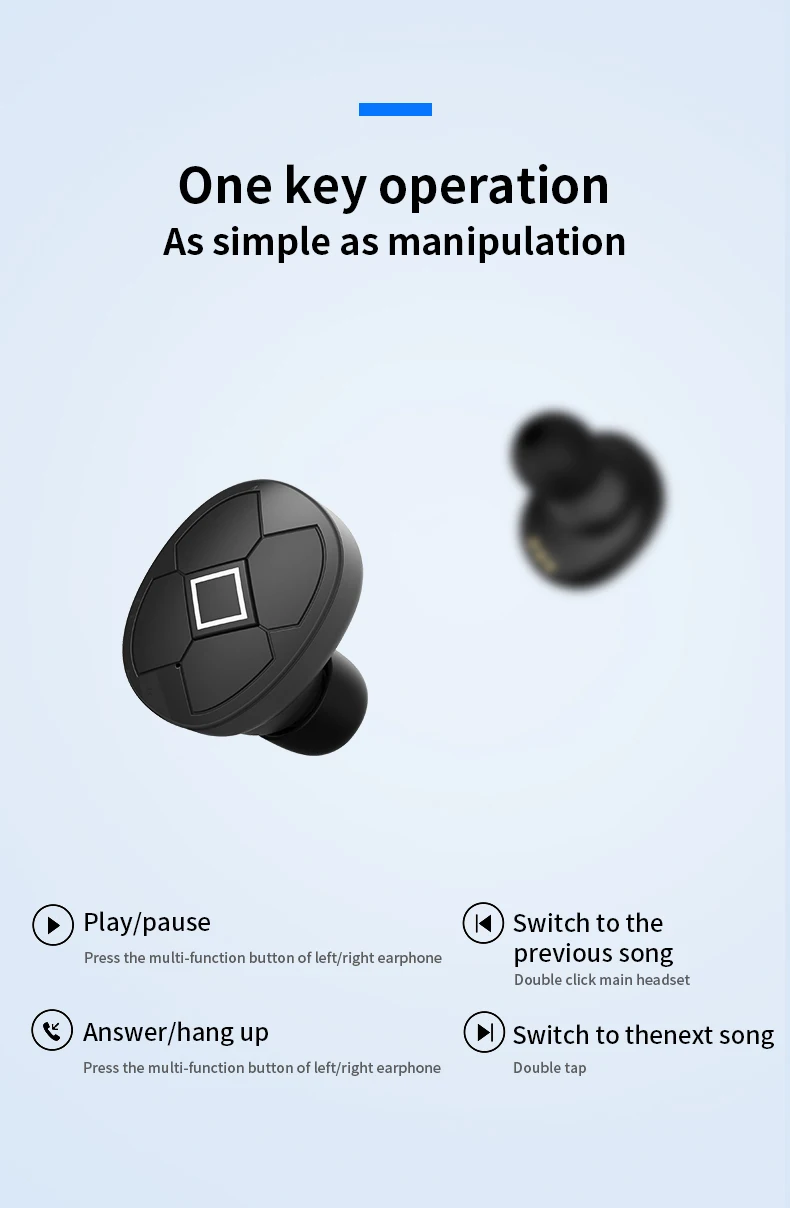Reenwee Super bass Bluetooth Earphone Wireless TWS Earbuds ecouteur bluetooth sans fil auricular fone de ouvido Earbuds - ANKUX.COM