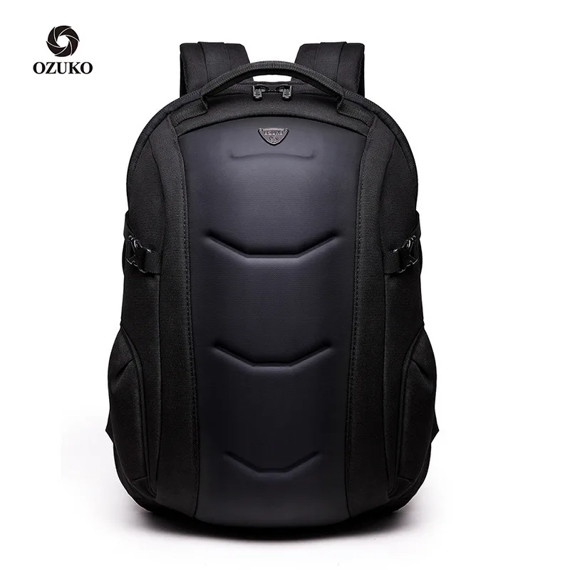 

Ozuko 8980 Mochila Hombre Laptop Para Moto Japanese School Bags For Teenagers Trendy Luxury Anti Theft Hard Shell Backpack, Black/blue/grey