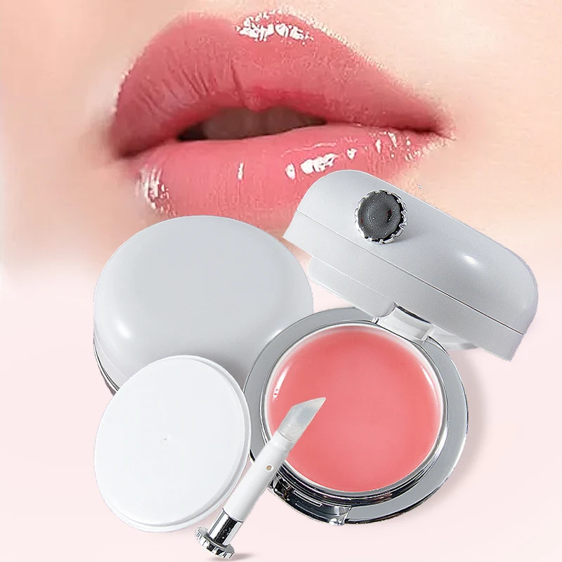 

Custom Private Label Lip Care Pink Lipmask Vegan Moisturizing Lightening Hydrating Lip Balm Scrub Collagen Sleeping Lip Mask, Pink, colorless