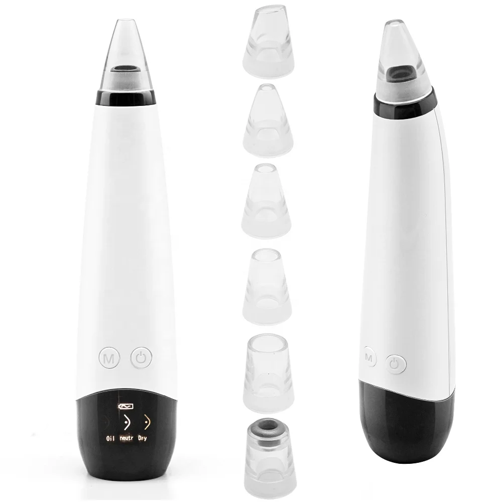 

Hot Selling 6 in 1 Deep Cleaning USB Electric Blackhead Remover Vacuum, White
