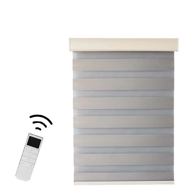 

Zebra Roller Blind Motorised Combi Shade Smart Home Remote Control Zebra Shade, Customer's request