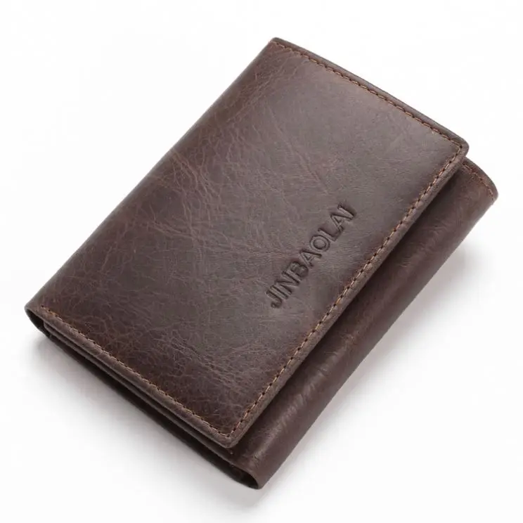 

AIYIYANG New Style Leather Tri-Fold Wallet Multi-Function Card Holder Wallet Rfid Anti-Theft