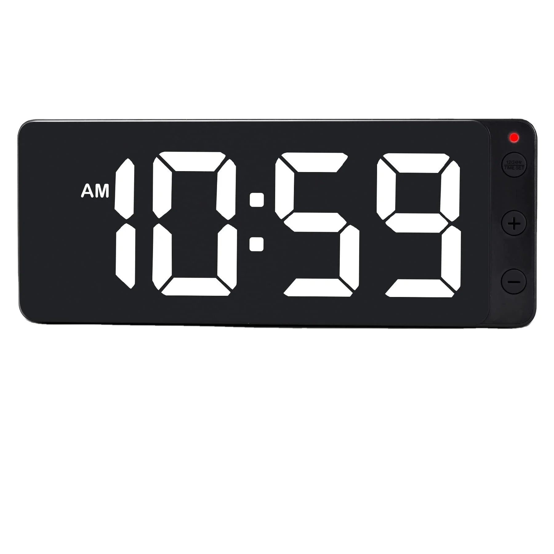 

Big Digits LED Digital Wall Clock with Large Display with Auto-Dimming and 12/24Hr Format