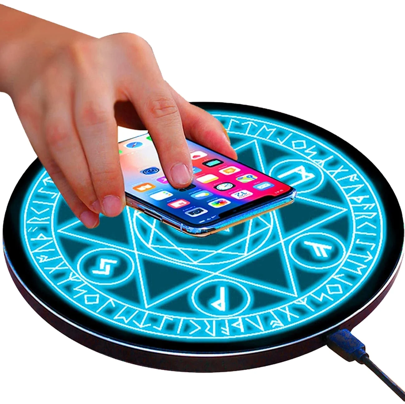 

new arrival magic wireless charger in door 10w quick charging for smart phone magic array qi fast wireless charger, Customized