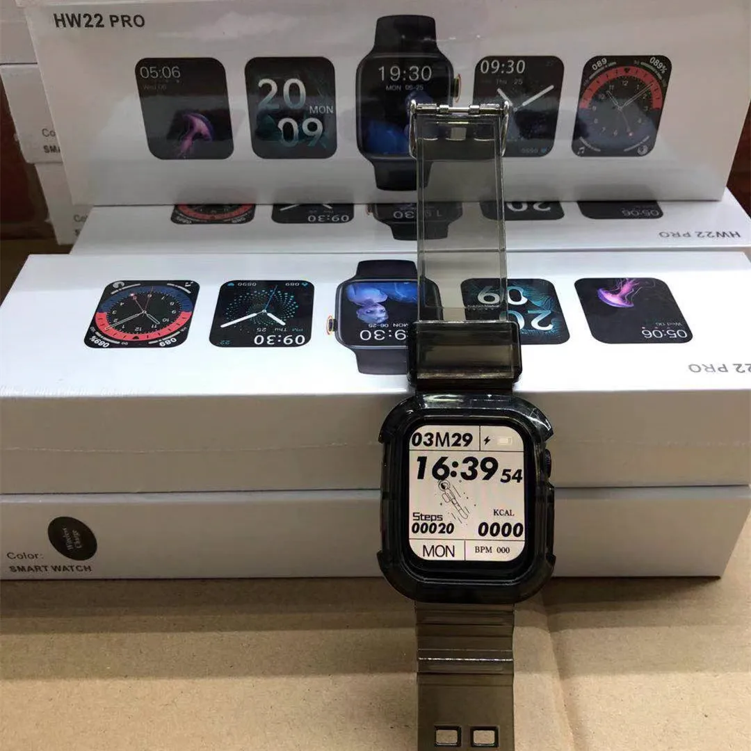 

2021 latest series 6 hw22 pro smart watch calling function ,call Siri ECG hear rate waterproof,hw22 pro fitness smart watch