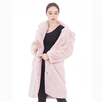 

2020 New Arrival High Quality Turndown Collar Winter Long Faux Fur Women Coat