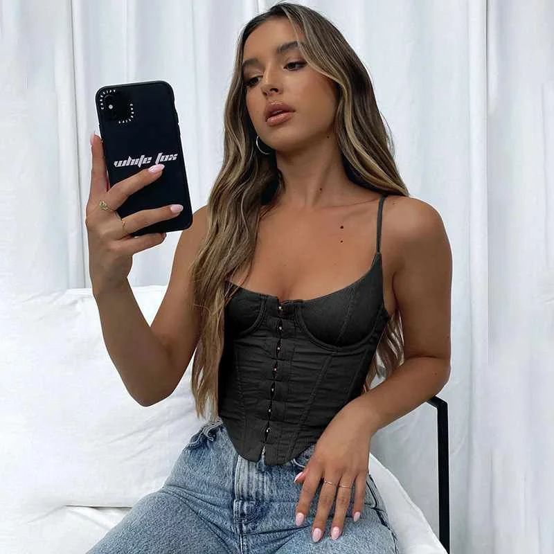 

Women Tops Summer Slim Back Adjustment Waist Sexy Vest, 4 options