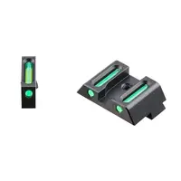 

Vector Optics LA Fiber Sights Combo 3 Dots Style Front & Rear Sights Combo Fit Glock for Pistol Green Color Fiber Sight