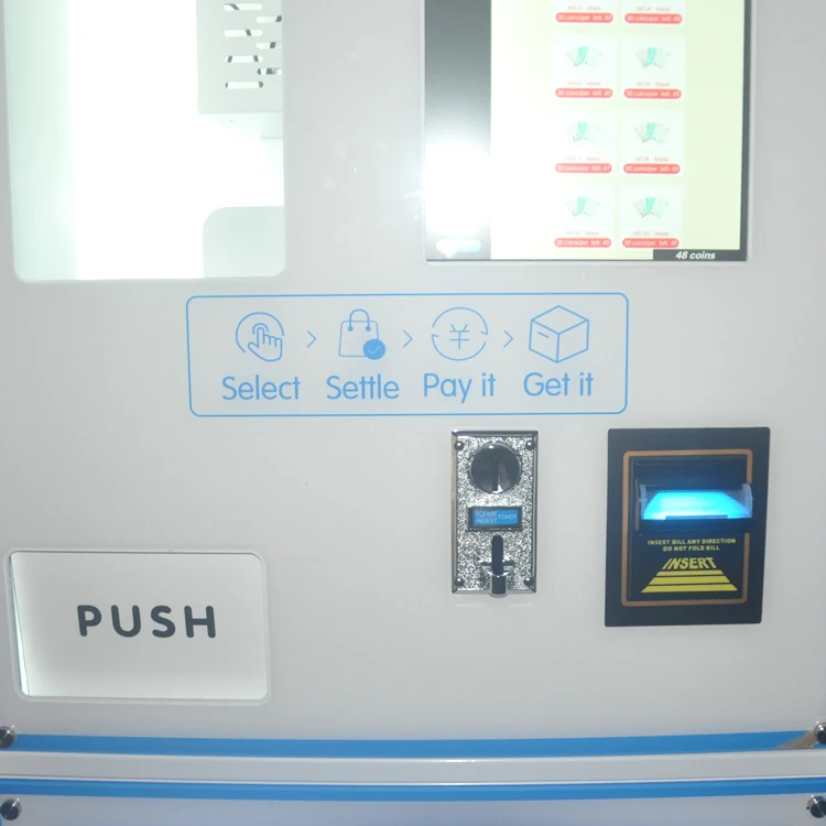 Small Custom Medal Vending Machine with 18.5 Inch Touchscreen and 4G LTE Network for Commemorative Tourism Coins