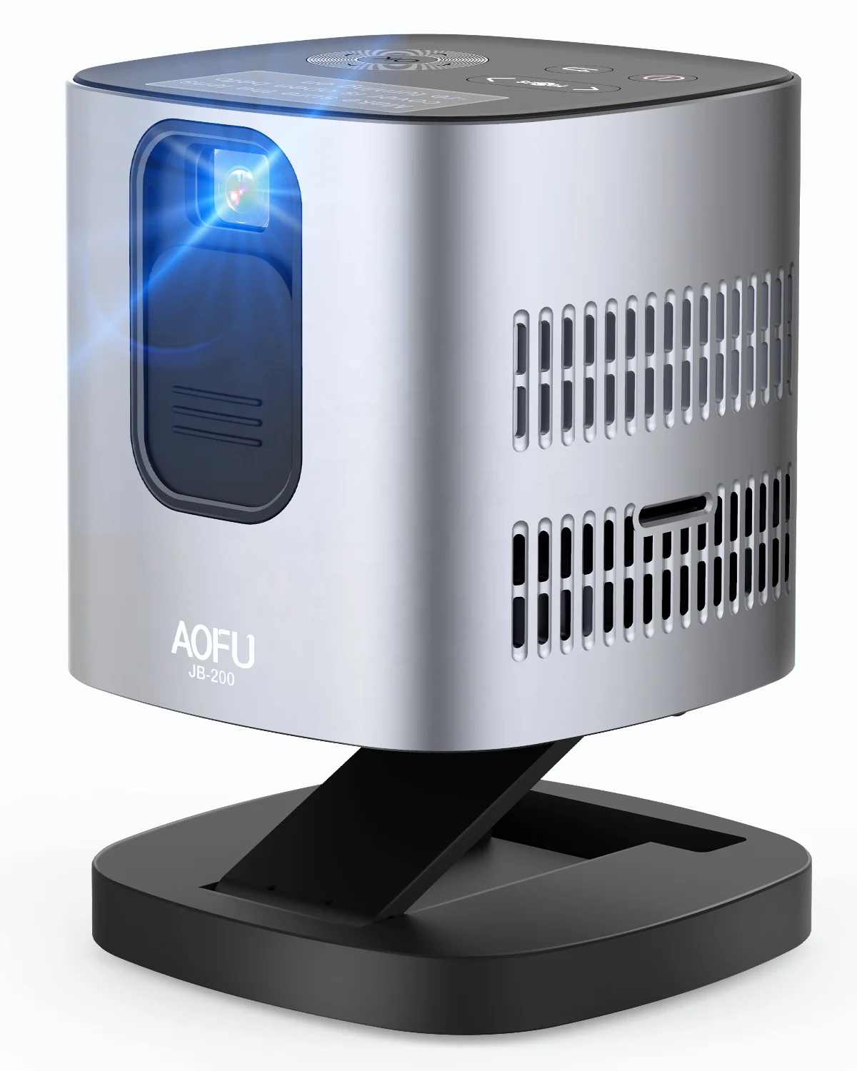 

Smart Portable Pocket Wifi Mini DLP Led Projector For 4K 3D Cinema, Black