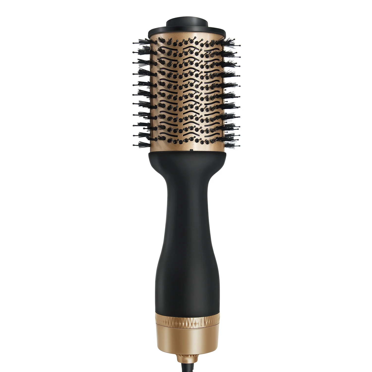 

5 in 1 Hot Air brush One Step Hair Dryer 1200W Volumizer Hair Styler Hot Air Hair Straightener Brush COHB-208, Gold