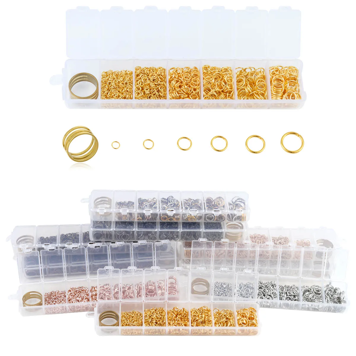 

Jewelry Accessories Box Set Iron Loop With Open Ring Findings Components Quality High Material, Choice
