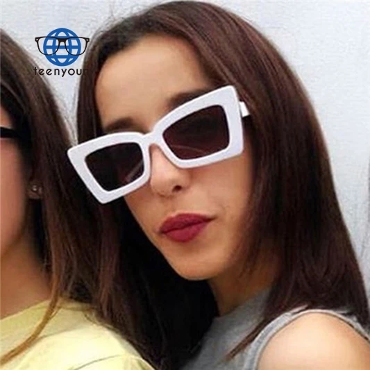 

Teenyoun Eyewear Arrival Square Uv400 Lenses Shades High End Gift Sunglasses 2023 New Vintage Women Cat Eye Frame Sun Glasses