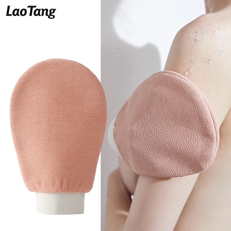 

100Pieces Can Be Customized LOGO Exfoliating Bath Glove Natural Shower Scrub Korean Mitt