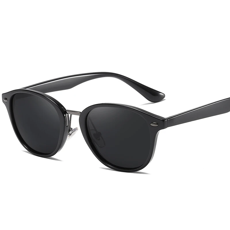 

SHINELOT P0107 TR90 round frame men's sunglasses TAC1.1 new m nail polarized sunglasses driving light polarized sunglasses