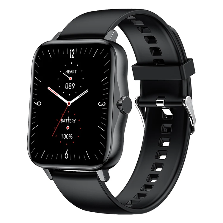 

June 2021 latest Smart Watch Sport Wireless charger Smartwatch Waterproof Android Fitness Tracker, Black,silver