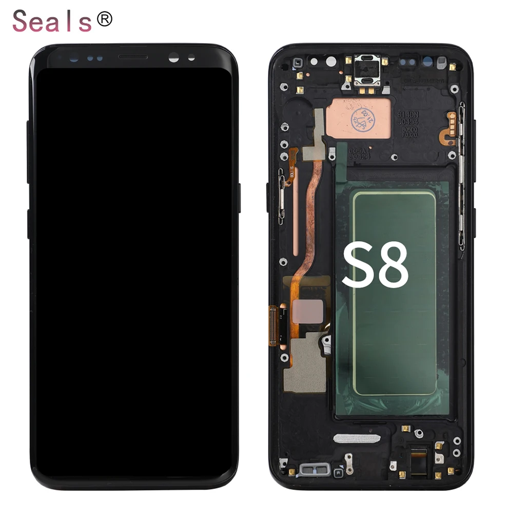 

Touch phone screens for samsung s8 plus for galaxy s8 plus mobile lcd display, Black