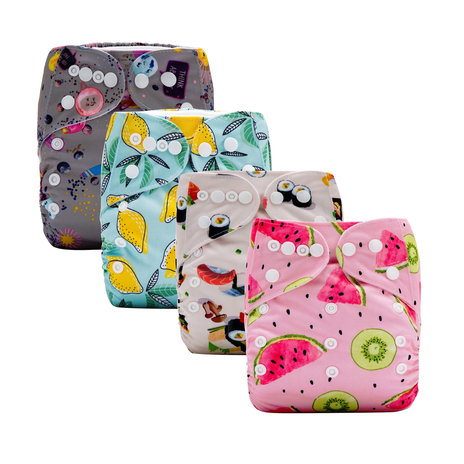 

OEM Cloth Nappy Ecologic Breathable Washable Reusable Pocket Diapers Baby, Colorful