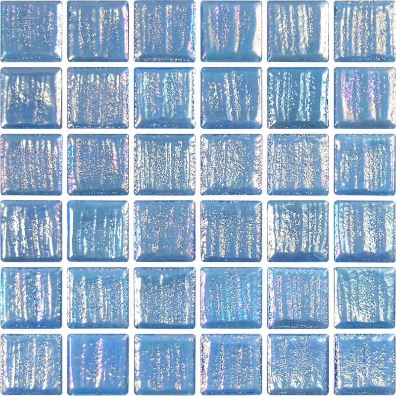 Sky blue DUNE Swimming poor Crystal Glass Mosaic 300*300MM Made in China