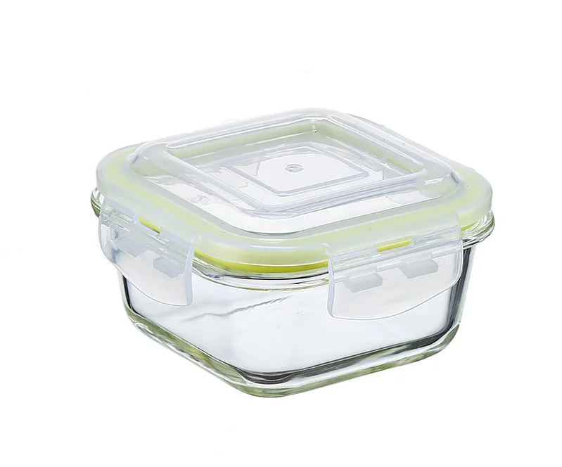 

320ml fashion popular stocked glass food storage container with lid glass vacuum food storage container