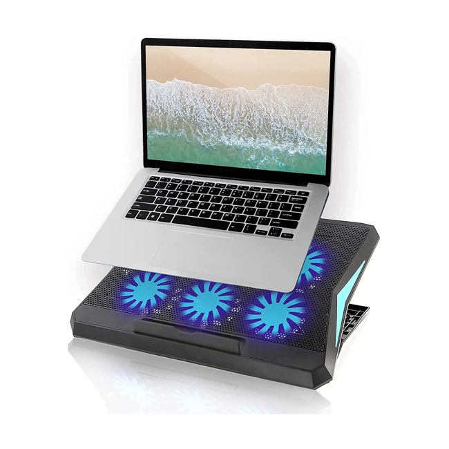 

Notebook Computer Fan Radiator Base Cooling Bracket Laptop Riser Cooler Cooling Pad Fans Game Notebook Silent Cooling Pad Plate, Black