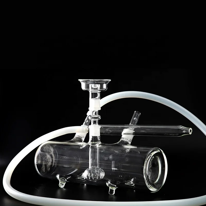 Mp5x Large Glass Hookah Chicha Desktop Smoking Meeting With Silicone