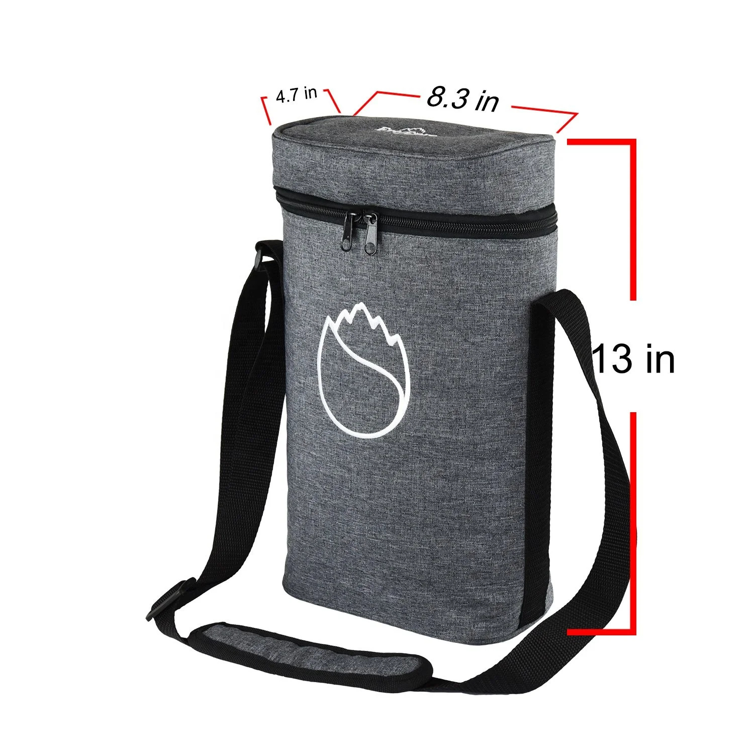 

Wholesale Low MOQ Wine Tote Wine Bottle Cooler Bag for Bottle Protection, Customized color