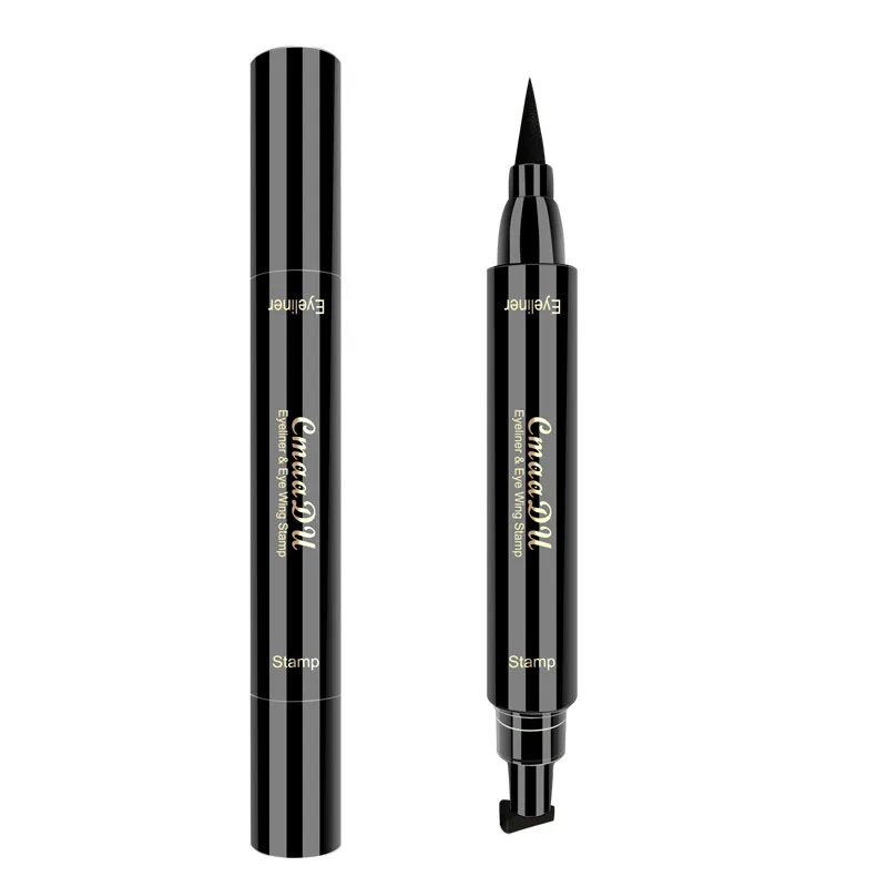

CmaaDu Liquid Eyeliner Pencil Super Waterproof Black Double-Headed Stamps Eye liner Eye maquiagem Cosmetic Makeup Tool
