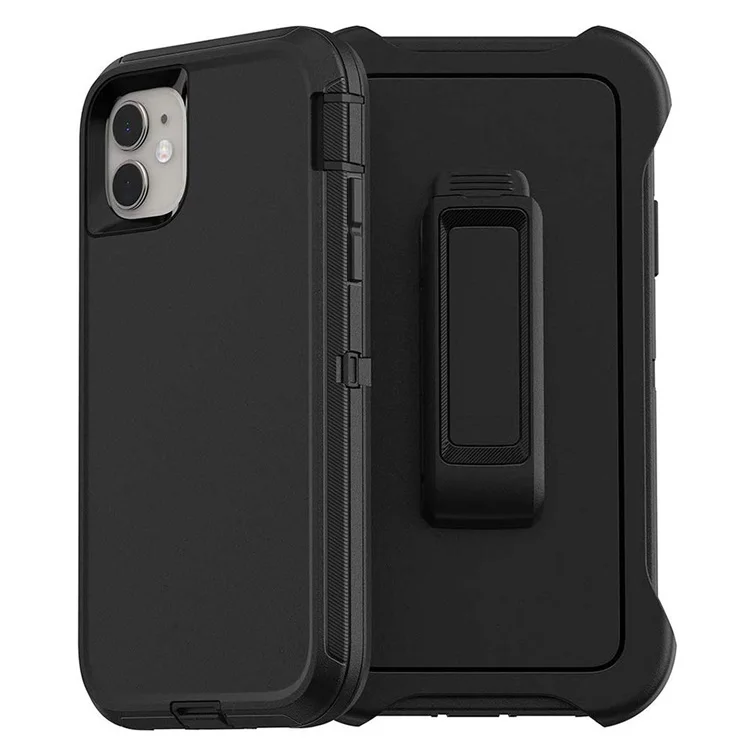 

Drop Protection Full-Body Rugged Heavy Duty Multi-layer for iPhone 11 Case Defender, Defender Case for iPhone 11 with Belt Clip, Up to 28 colors available
