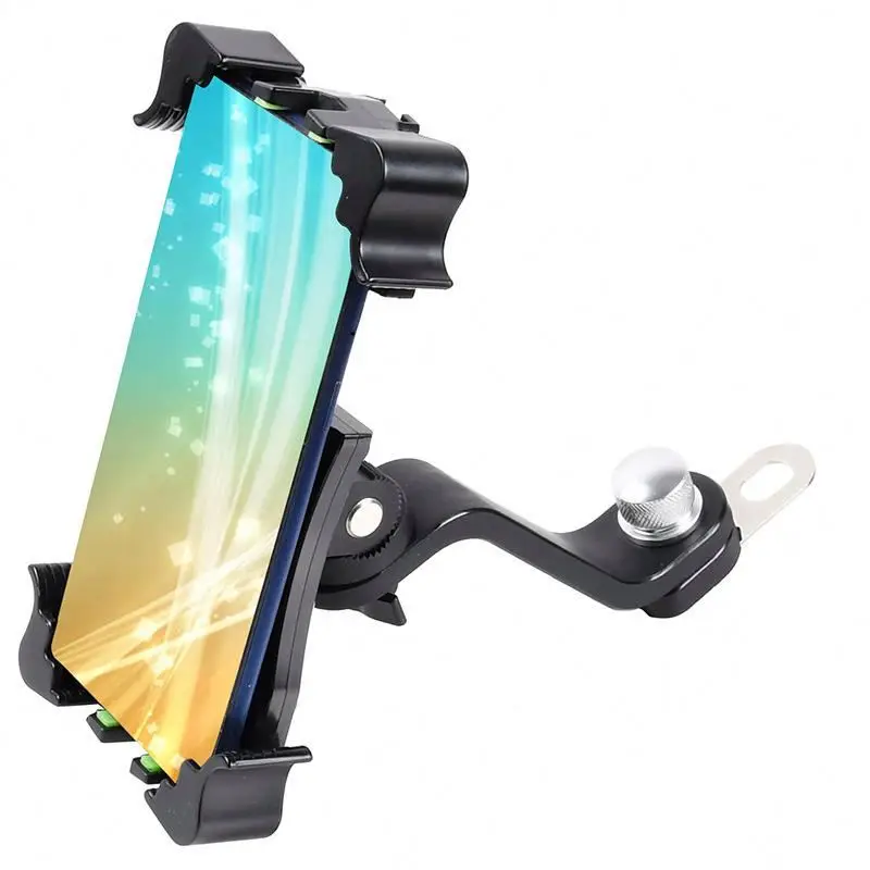 

Universal mountain bike bicycle phone holder REKtb aluminum alloy mobile phone holder used on electric scooter, Black