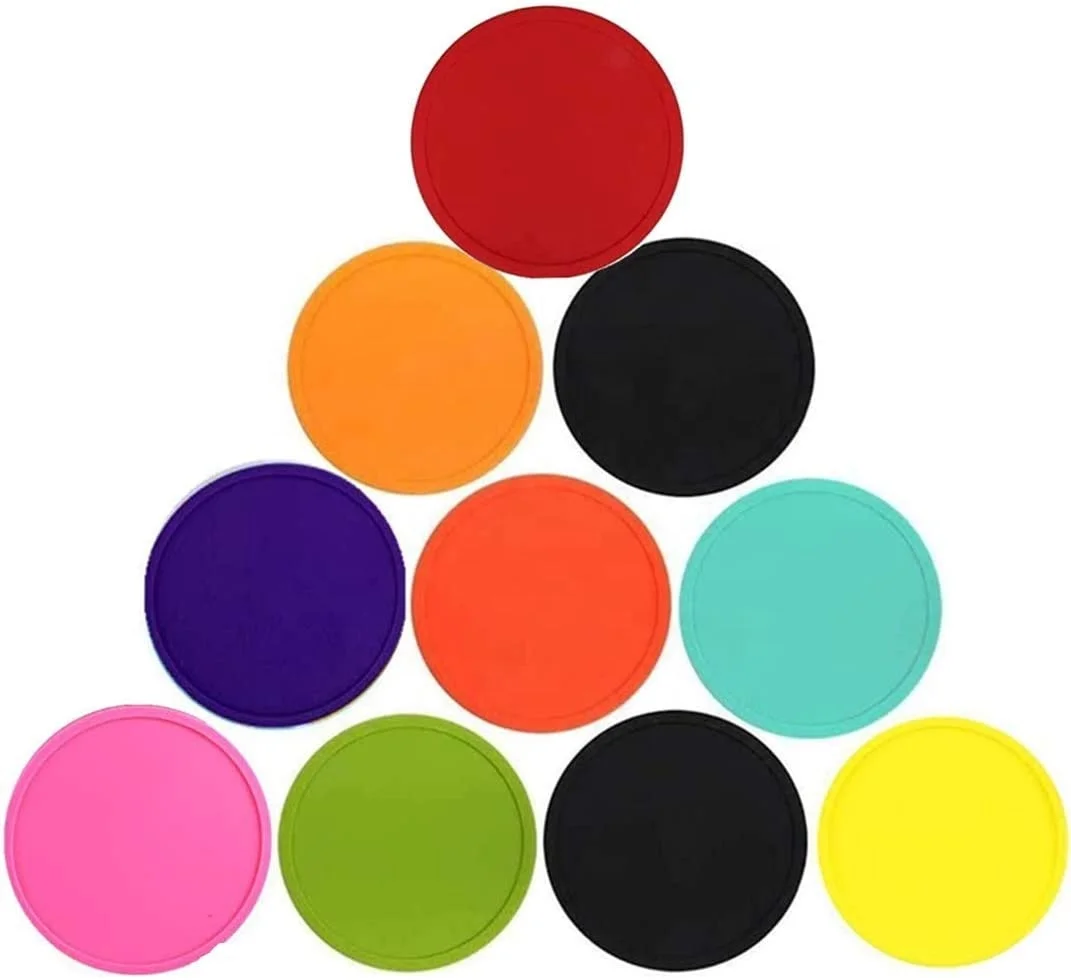 

Wholesale Waterproof Soft Non-slip Silicone Drink Coasters Cup Pad Mat for Tabletop Protection