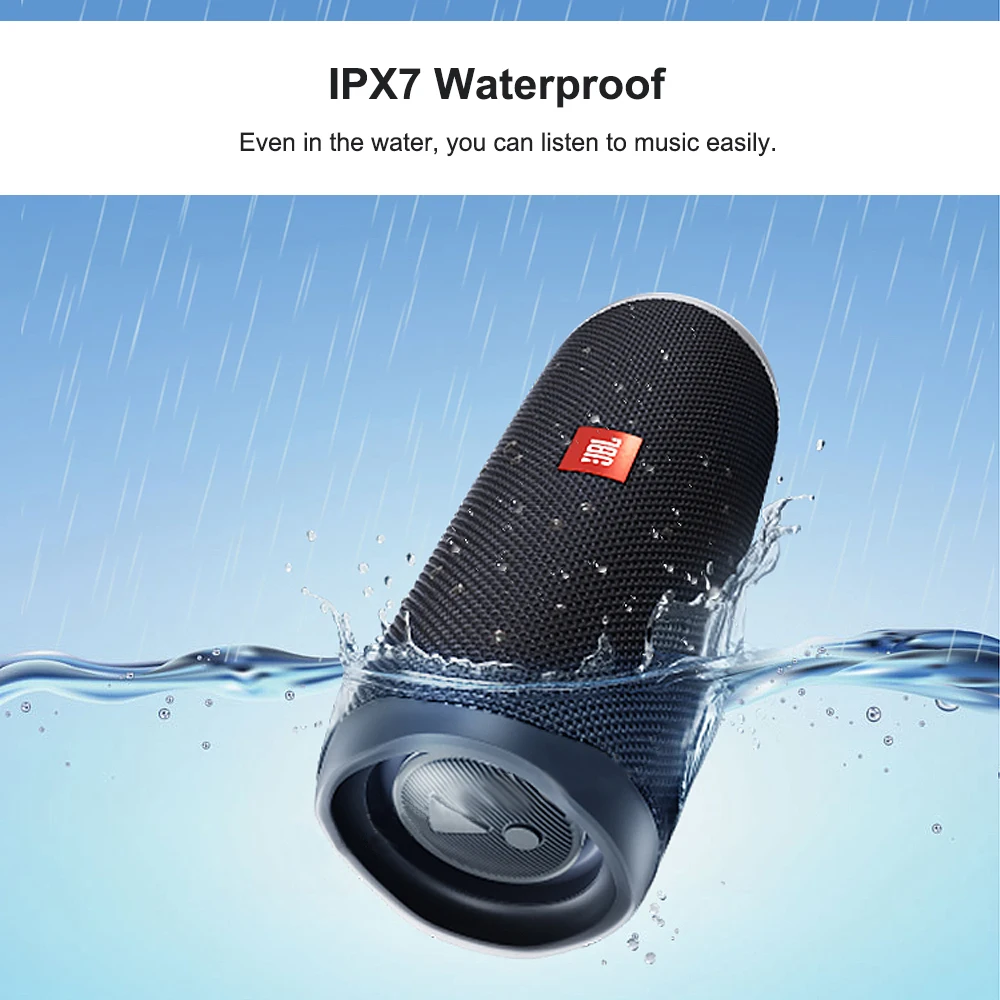 Flip 5 Wireless Portable Speaker IPX7 Waterproof Bluetooth Bass Channel Music Kaleidoscope Flip5 Audio with Multiple Support - ANKUX.COM