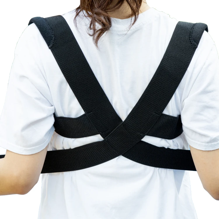 

Adjustable Back Straightener Back Brace Support Posture Corrector for Women and Men, Black