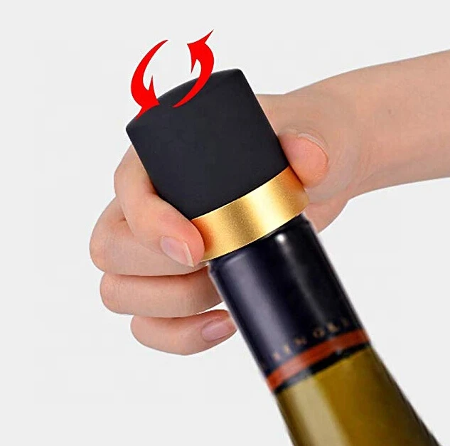 

SUNWAY Innovative Gadget 2020 Amazon Best Seller Wine and Champagne Stopper Sealer Gold for Home&Kitchen