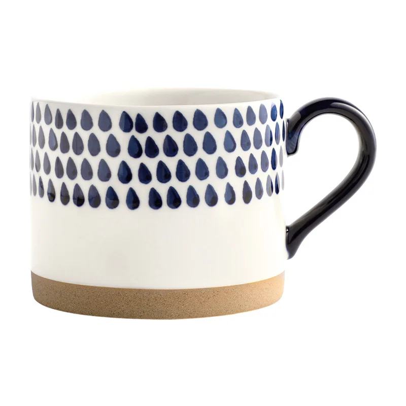 

Nordic ins creative hand-painted retro ceramic tea coffee cup porcelain mug