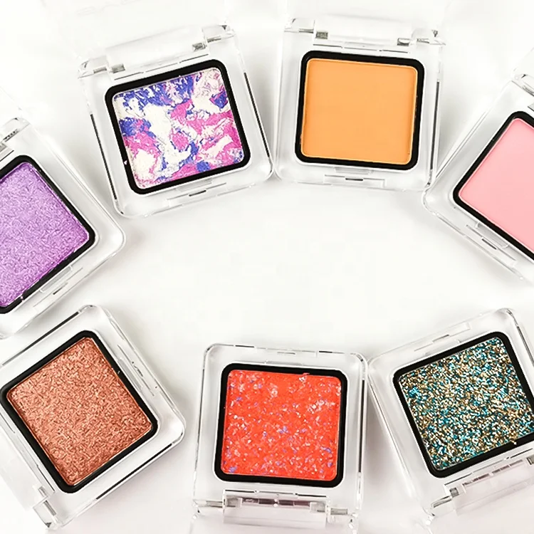 

Custom Cosmetic Makeup Water proof Glitter Pink Nude High Pigmented Eye shadow palette Private Label