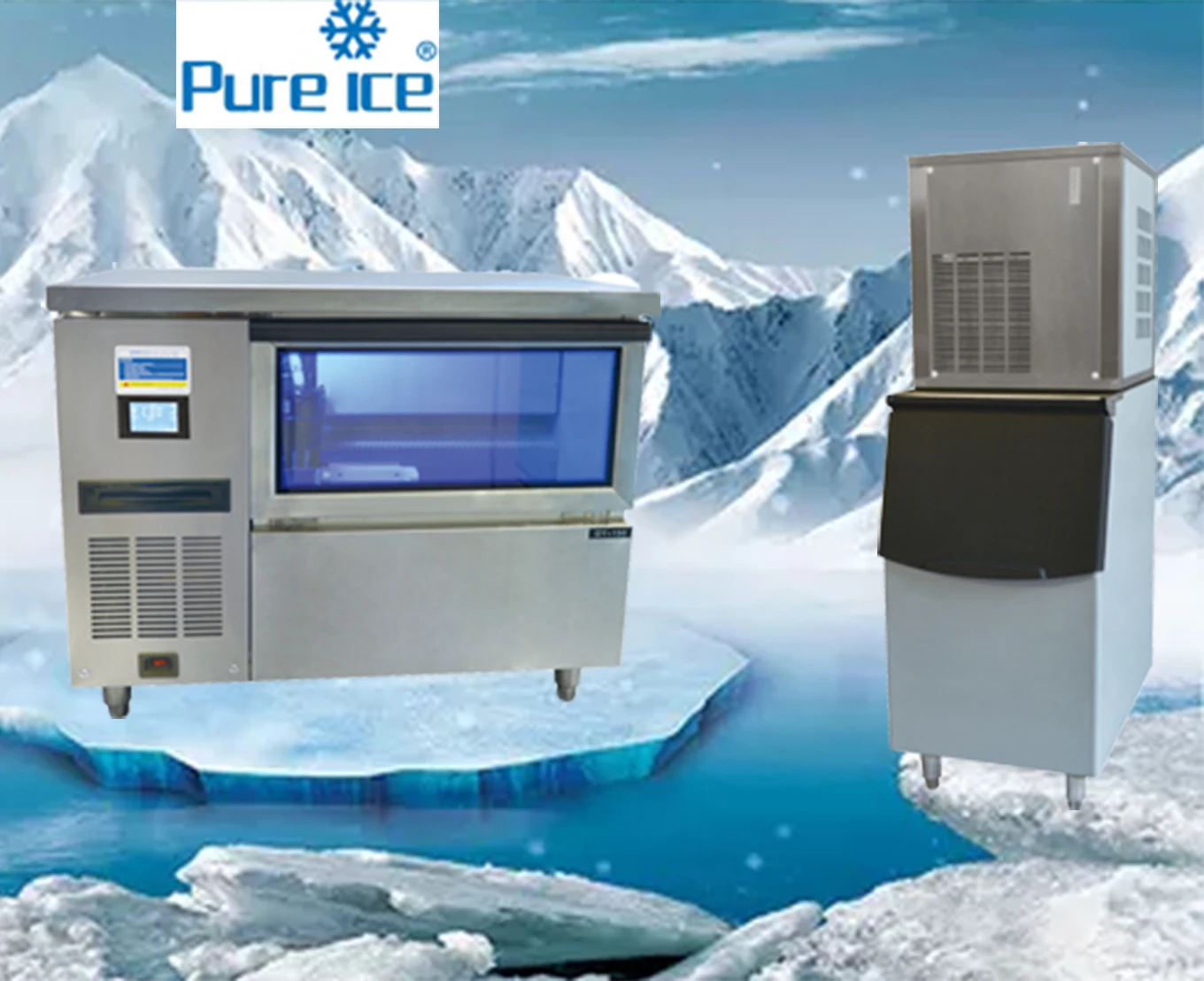 Industry Top Manufacturer Commercial Undercounter 270kg/d Pure Ice