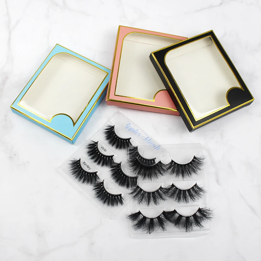 

Full Strip Lashes mink lashes3d wholesale Vendor Custome Box Luxury 18mm 25mm 3d Fluffy Mink Eyelash Wholesale Mink 5d Eyelash