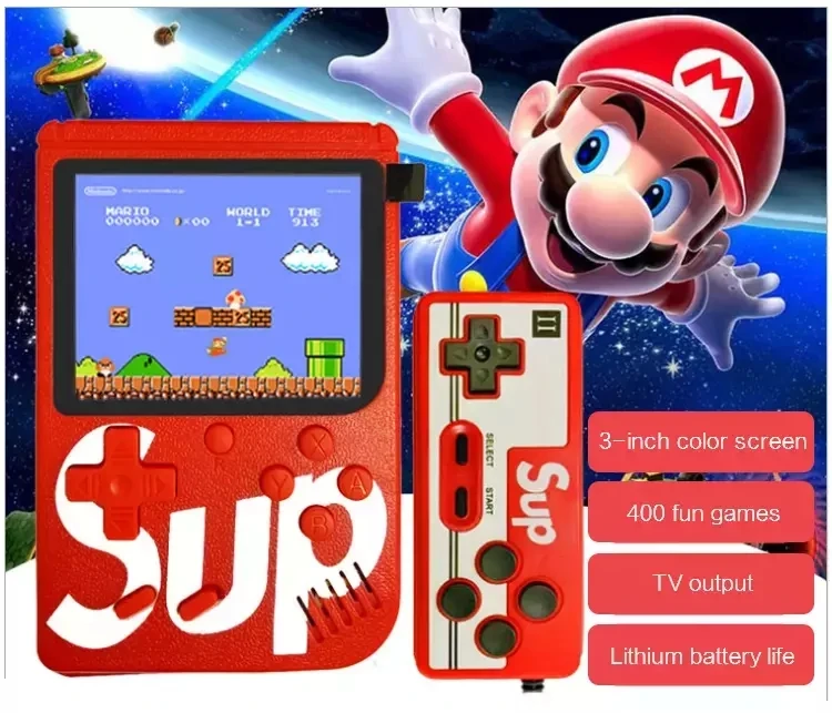 Sup Game Box Portable video Retro Classic Mini Game Two-player Machine SUP Handheld Game Console built-in 400 In 1