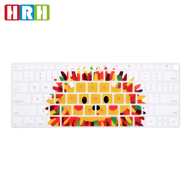 

Colourful English Silicone Keyboard Cover for MacBook Pro Air 13 with Retina Display and Touch ID 2018 A1932 hard keyboar cover, 5 color choices