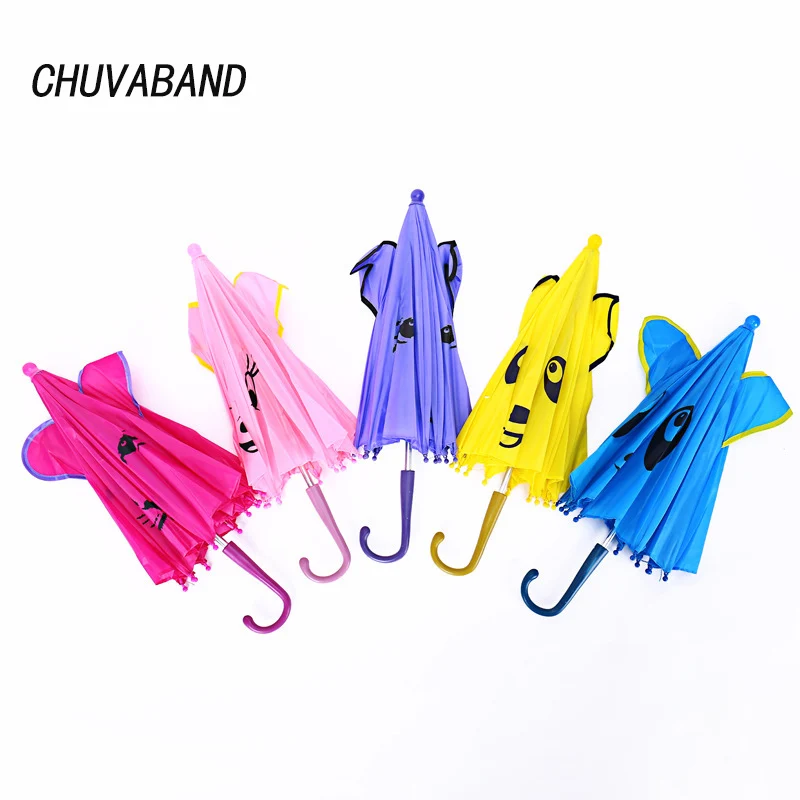 

CHUVABAND Baby Girls DIY Toys Doll Animal Pattern Umbrella Gift Toys Kids Lovely Children Design Panda Tiger Cartoon Umbrella