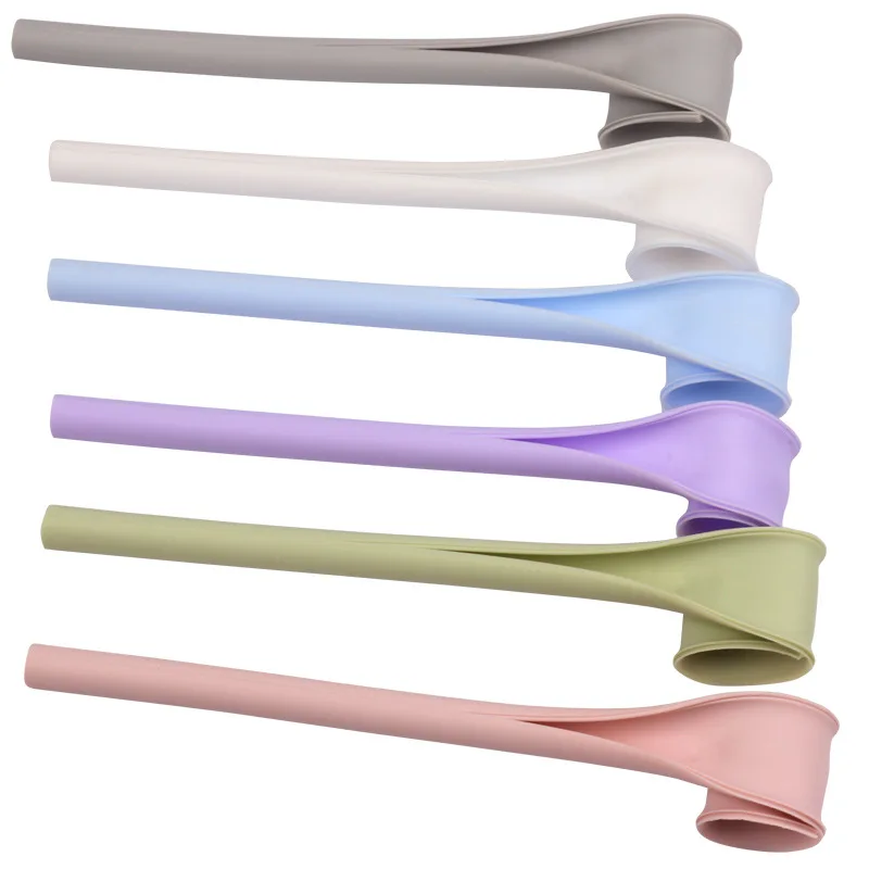 

Factory Supply Eco Friendly Reusable New Detachable Silicone Straw, Gray/white/green/pink/purple/blue